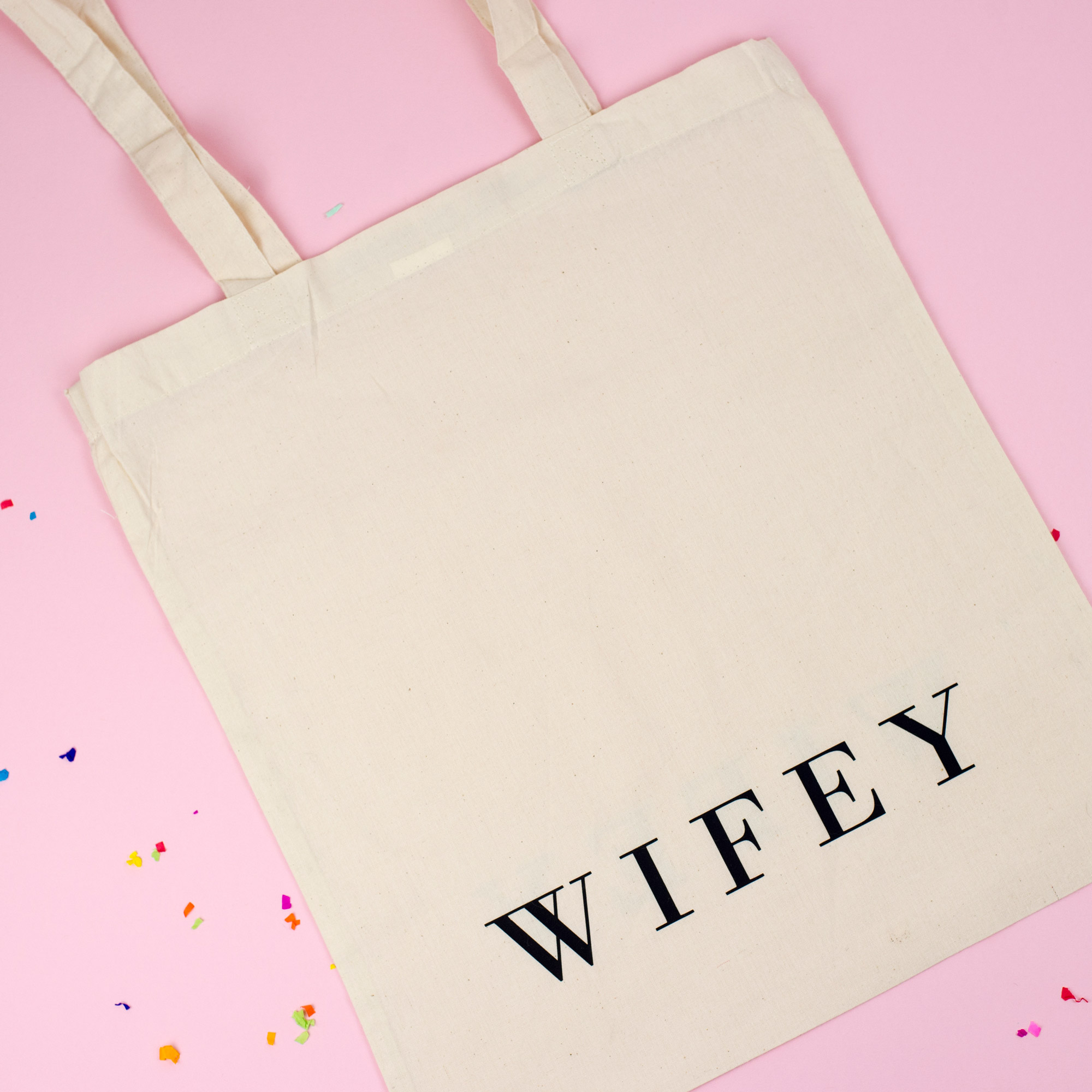 wifey tote bag