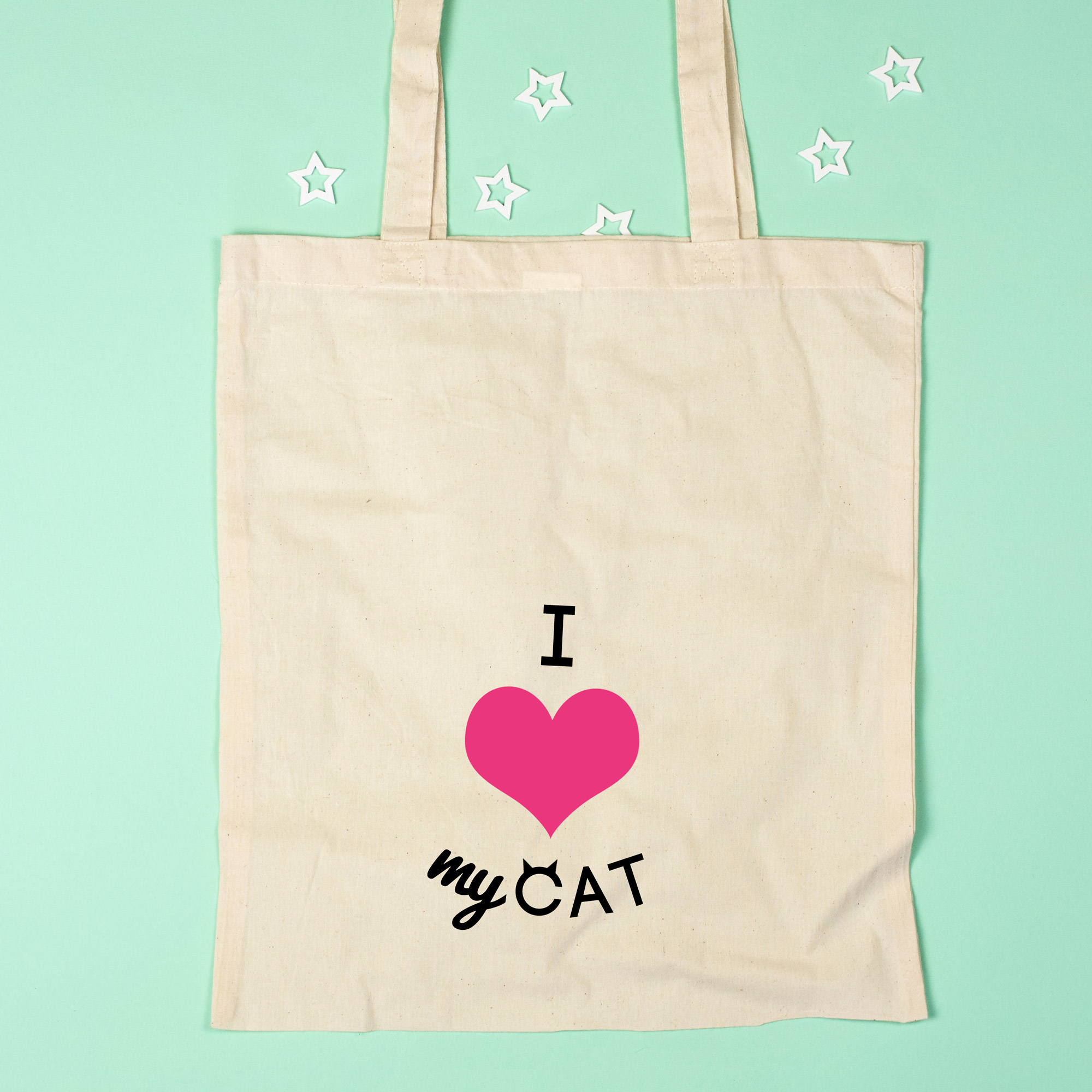 i love my cat bag