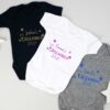 personalised first christmas baby grows